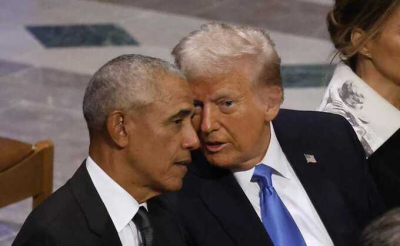 Трамп выложил ролик, в котором Барак Обама и Мишель показаны в образе приматов